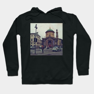 Italy sightseeing trip photography from city scape Milano Bergamo Lecco Hoodie